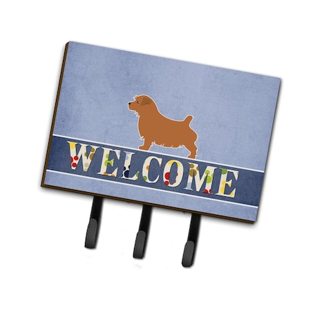 Carolines Treasures Norfolk Terrier Welcome Leash or Key Holder BB5513TH68